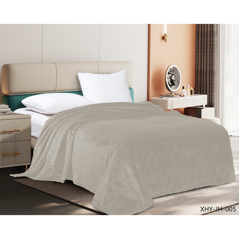 Изображение товара Плед велсофт 200x220 молочный для уютного интерьера