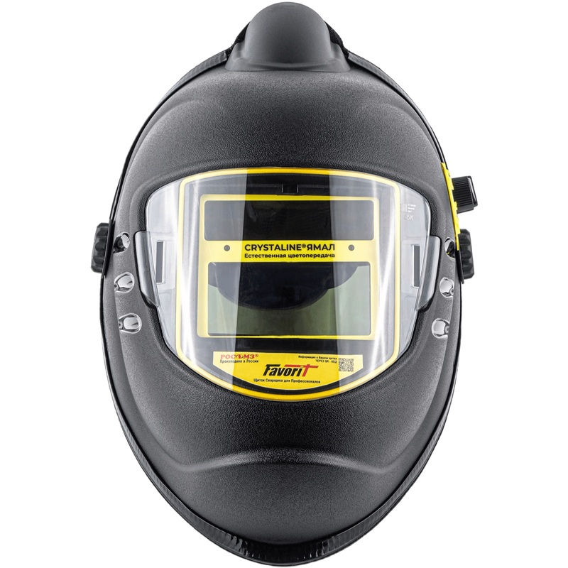 Изображение товара Защитный сварочный щиток РОСОМЗ ННВ12 Crystaline Ямал FavoriT с наголовным креплением