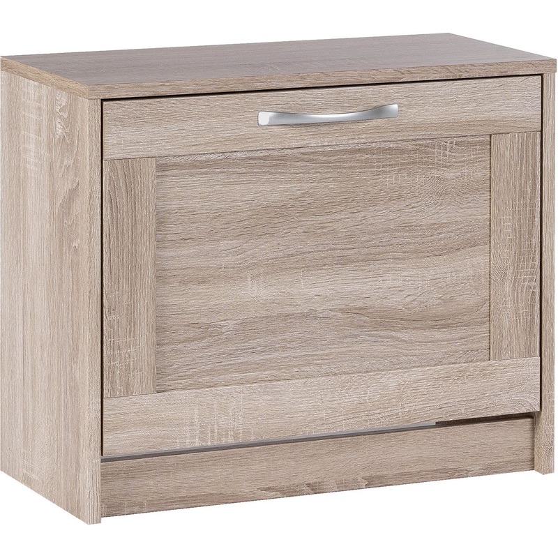 Изображение товара Обувница Сириус из ЛДСП дуб сонома, крепится к стене, размеры 602х250х488 мм