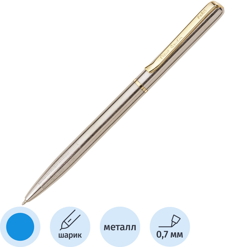 Изображение товара Ручка шариковая Pierre Cardin Gamme с синими чернилами и металлическим корпусом