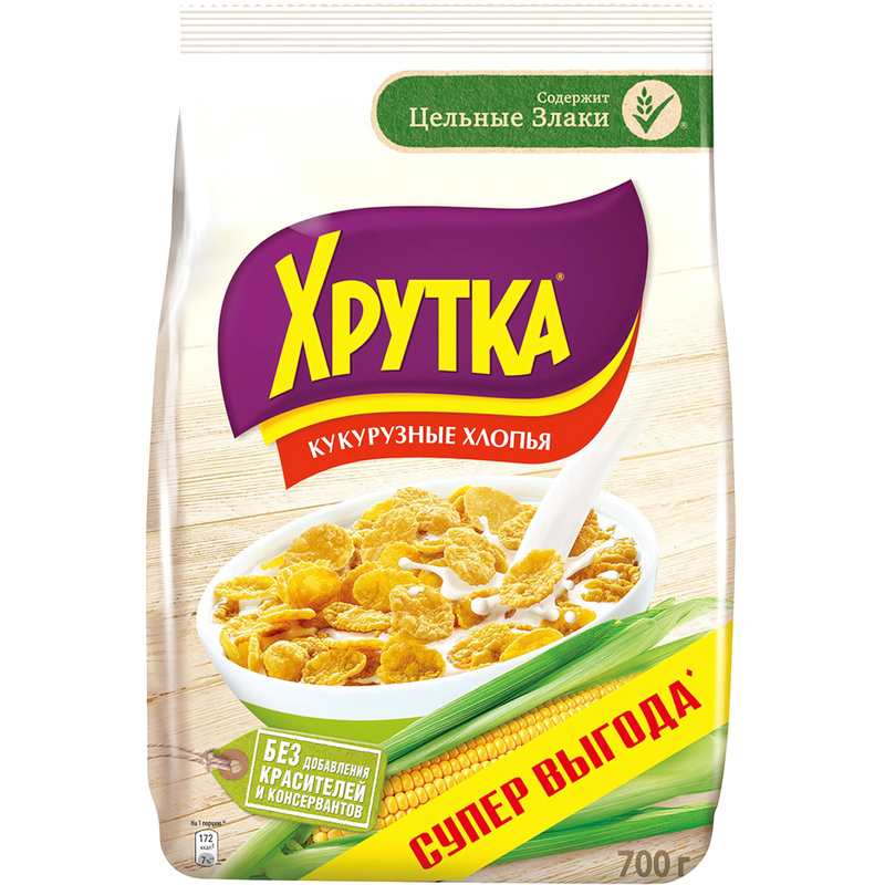 Изображение товара Хлопья Хрутка кукурузные 700 г