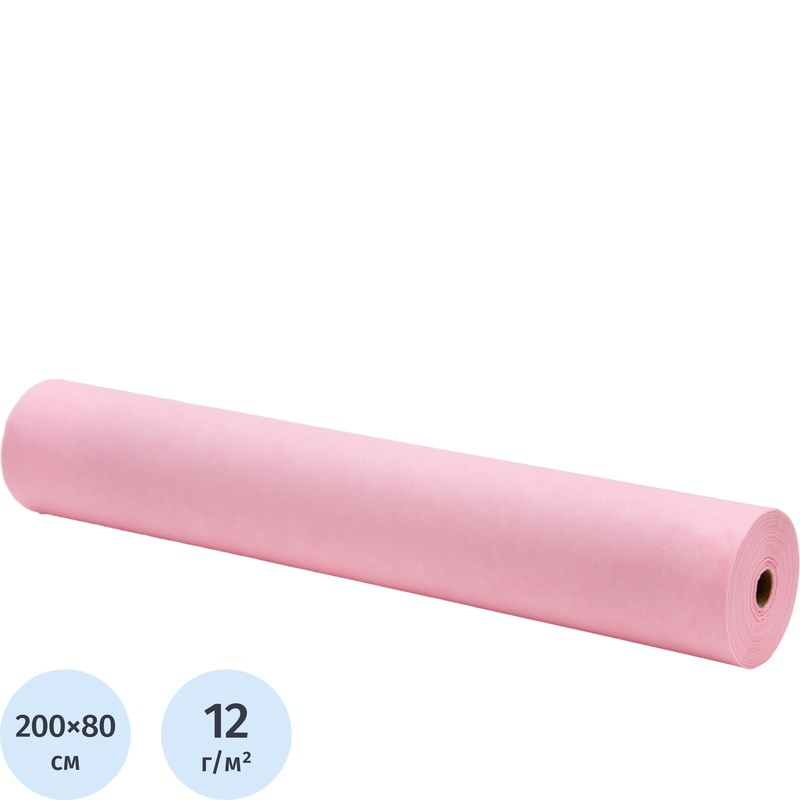 Изображение товара Одноразовые простыни Чистовье нестерильные 200x80 см рулон 100 штук розовые