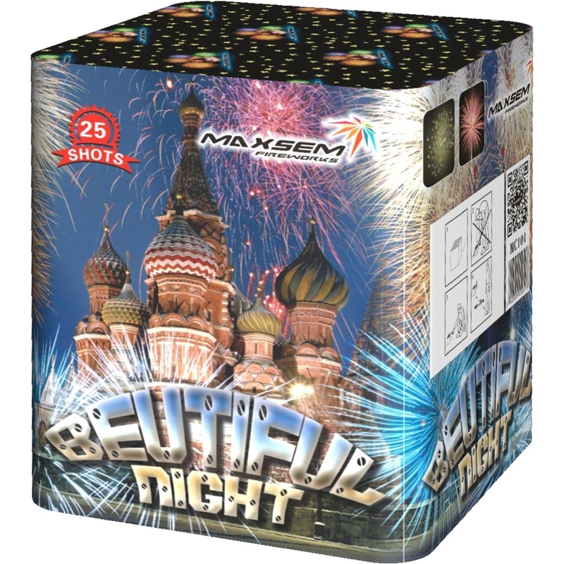 Изображение товара Батарея салютов Maxsem Beautiful Night 25 залпов MC101