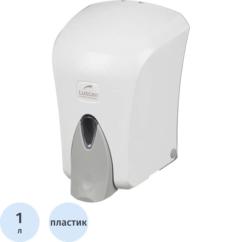 Изображение товара Дозатор для мыла-пены Luscan Professional 1 л белый/серый механический Изображение товара Дозатор для мыла-пены Luscan Professional 1 л белый/серый механический