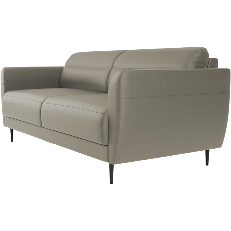 Изображение товара Диван трехместный Релакс Монако Lounge серый из искусственной кожи