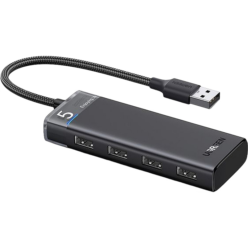 Изображение товара Разветвитель USB Ugreen CM653 4 порта USB 3.0 активный чёрный
