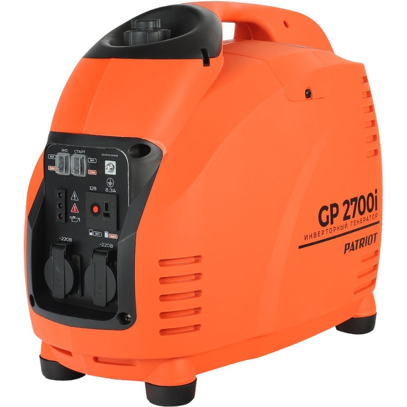 Изображение товара Портативный бензиновый инверторный генератор Patriot GP 2700i 2.2 кВт для дачи и активного отдыха