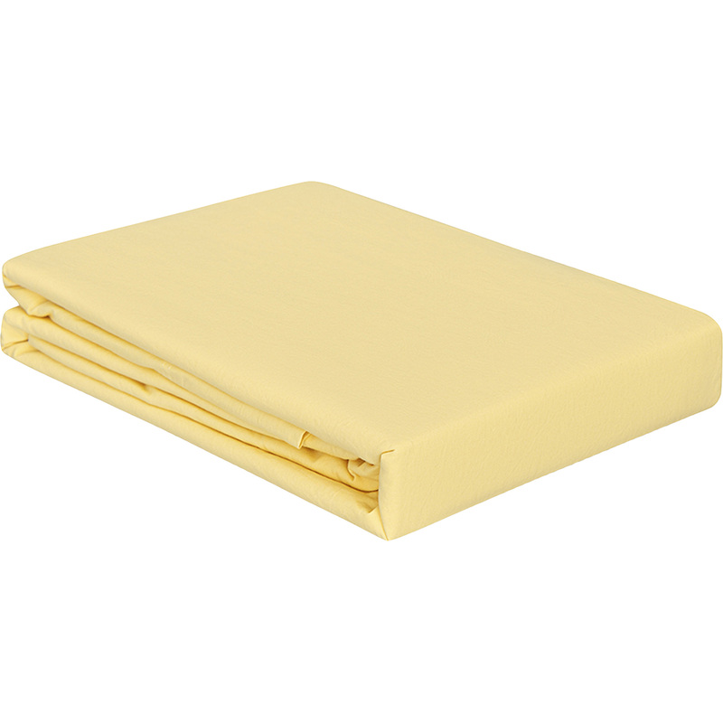 Изображение товара Простыня на резинке Tkano Essential 160x200 см хлопок жёлтая