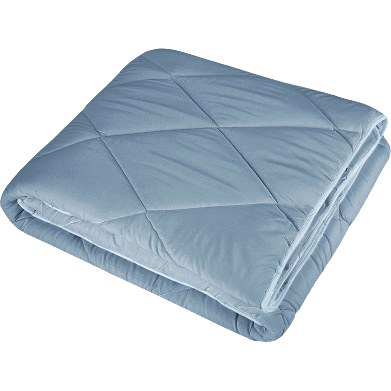 Изображение товара Одеяло 1.5-спальное Guten Morgen синее летнее микрофибра 140x205 см