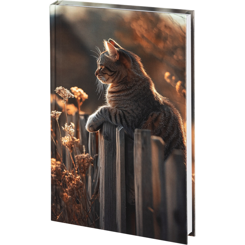 Изображение товара Ежедневник недатированный Выбор есть Кошка А5 128 листов с рисунком