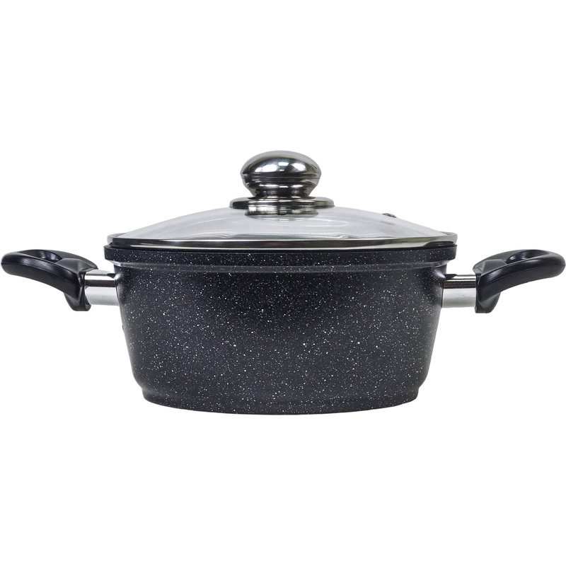 Изображение товара Кастрюля Panairo Raitens induction (Rai-KAS-3-BAС-K.Chr-I) 3.3 л литой алюминий с крышкой