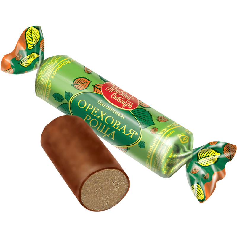 Изображение товара Конфеты шоколадные Красный Октябрь батончики Ореховая Роща 5 кг