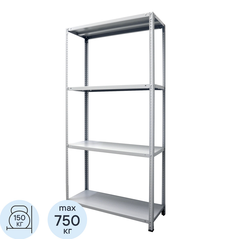 Изображение товара Стеллаж металлический Stynergy 4 полки 1000х600х2000 мм