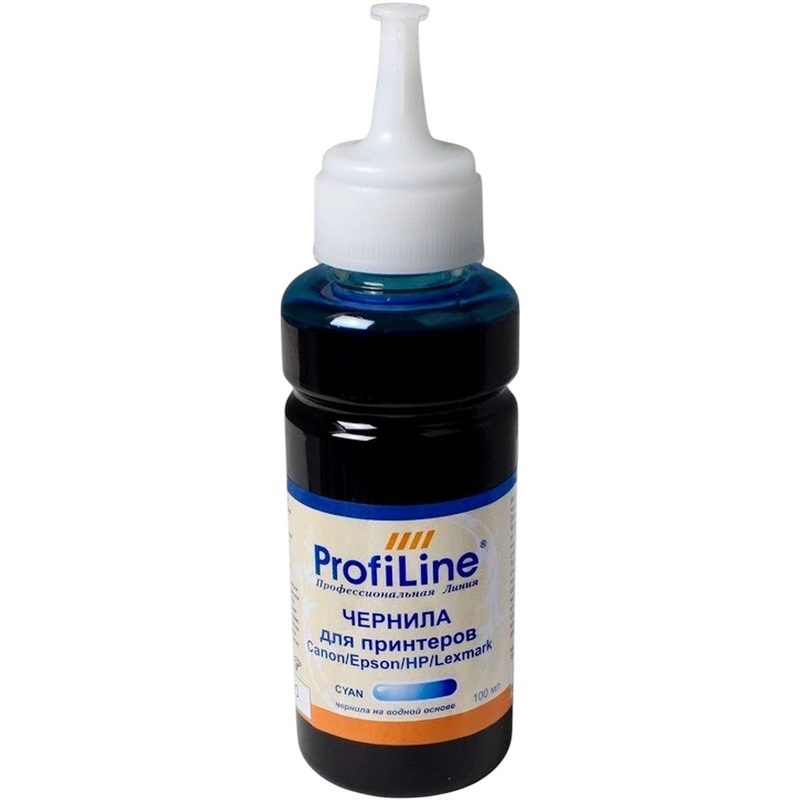 Изображение товара Чернила Profiline Premium голубые совместимые для Canon Epson HP Lexmark 100мл