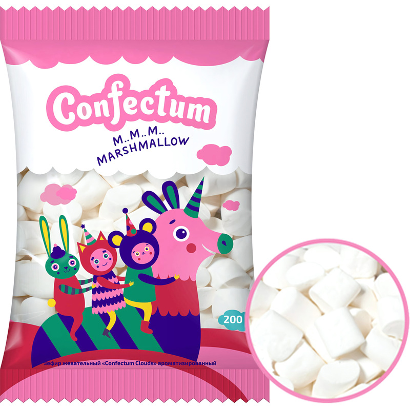 Изображение товара Зефир Confectum Clouds 200 г с ванильным вкусом