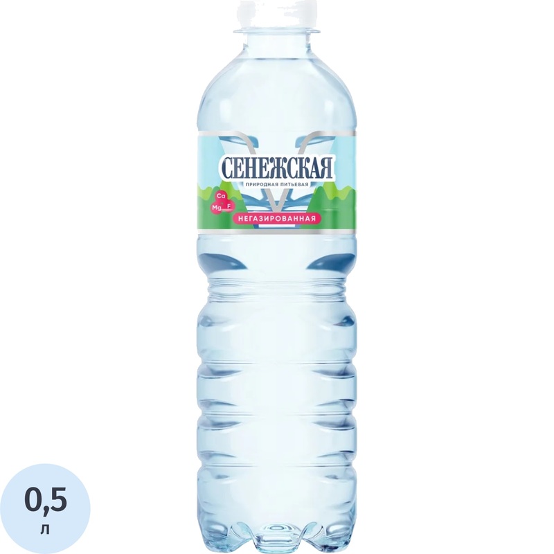 Изображение товара Вода питьевая Сенежская негазированная 0.5 л