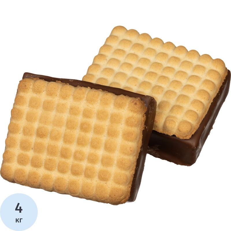 Изображение товара Печенье сахарное в глазури Яшкино Ми-Ни с суфле 4 кг