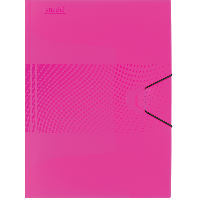 Изображение товара Папка на резинке Attache Digital А4+ 18 мм розовая пластиковая до 200 листов
