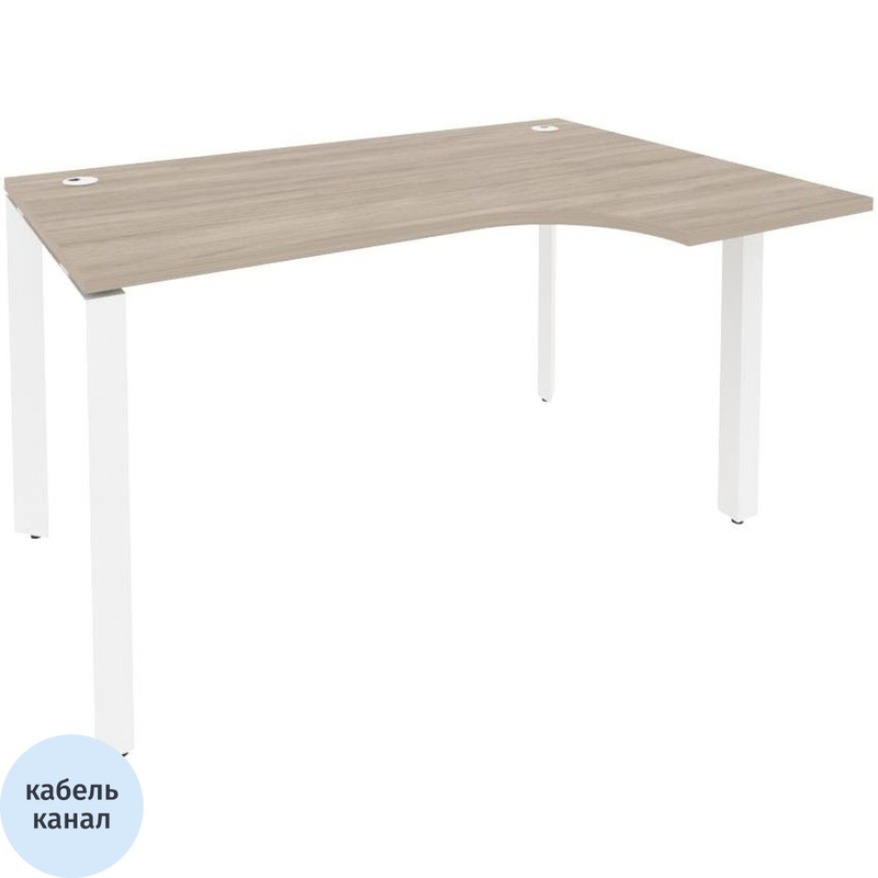Изображение товара Эргономичный правый стол ONIX-П O.MP-SA-2R для офиса и дома