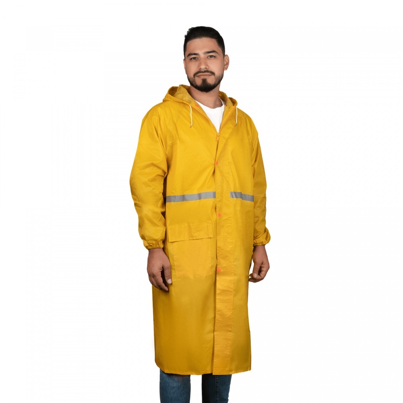 Изображение товара Плащ дождевик желтый XXL S водозащитный рабочий с отражающими элементами