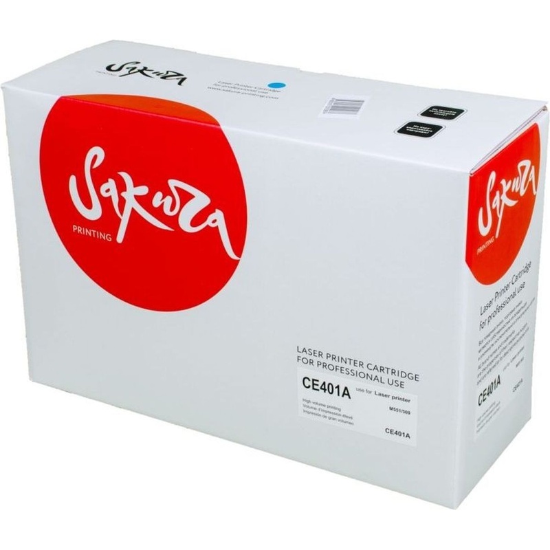 Изображение товара Лазерный картридж Sakura 507A SACE401A для HP голубой 6000 страниц совместимый