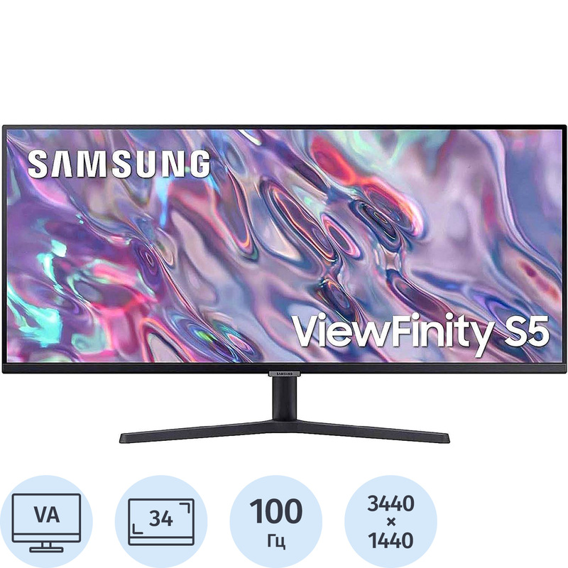 Изображение товара Монитор 34 Samsung LS34C500GAIXCI 3440x1440 VA HDR HDMI DisplayPort