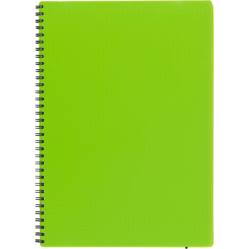 Изображение товара Бизнес-тетрадь Attache Neon А4 96 листов зелёная в клетку на спирали