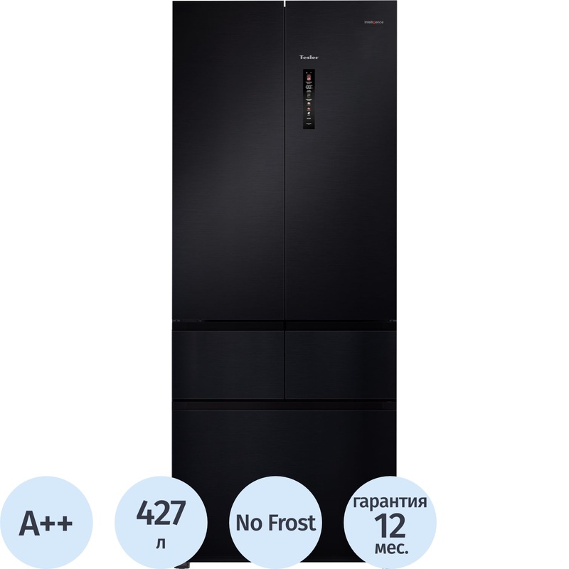 Изображение товара Холодильник двухкамерный Tesler RFD-427BI (202945)