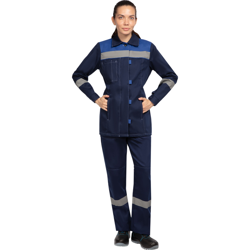 Изображение товара Женский рабочий летний костюм л20-КБР с СОП и светоотражающими элементами