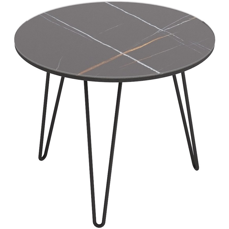 Изображение товара Журнальный столик Рид Glass 430 стеклянная столешница черный матовый