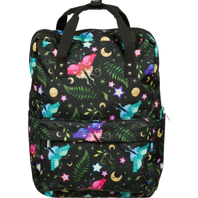 Изображение товара Рюкзак Комус Класс Квадро Сказочный лес 17 л женский чёрный для А4 с регулируемой спинкой