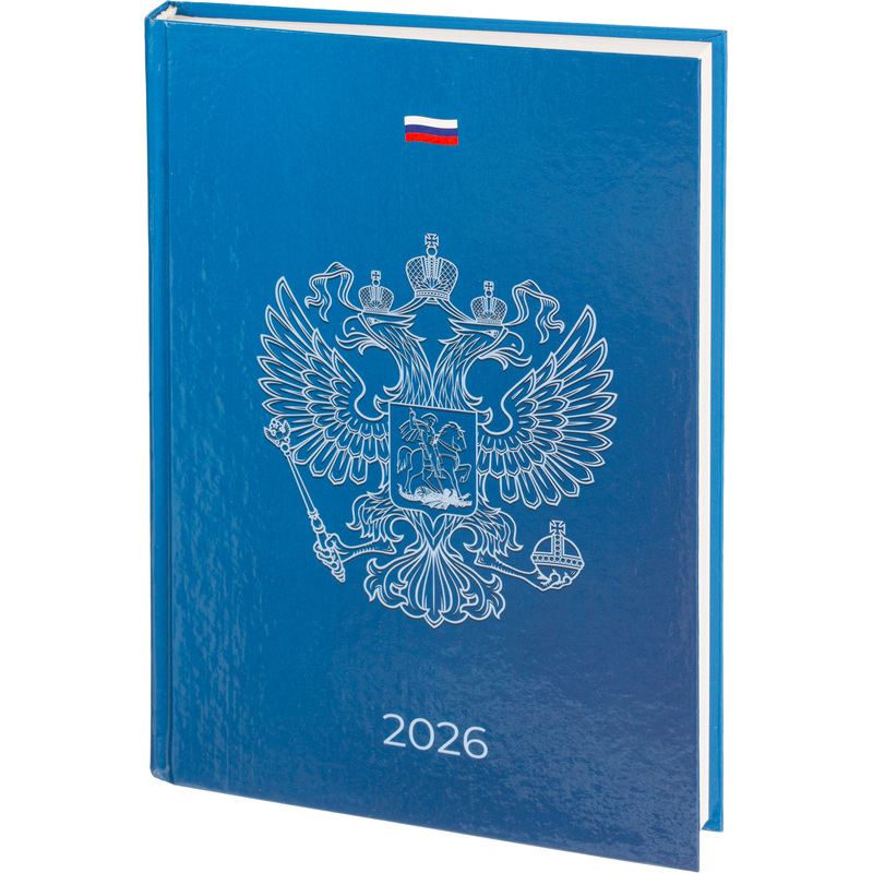 Изображение товара Ежедневник Patriot 7БЦ А5 на 2026 год с рисунком крепкий твердый переплет