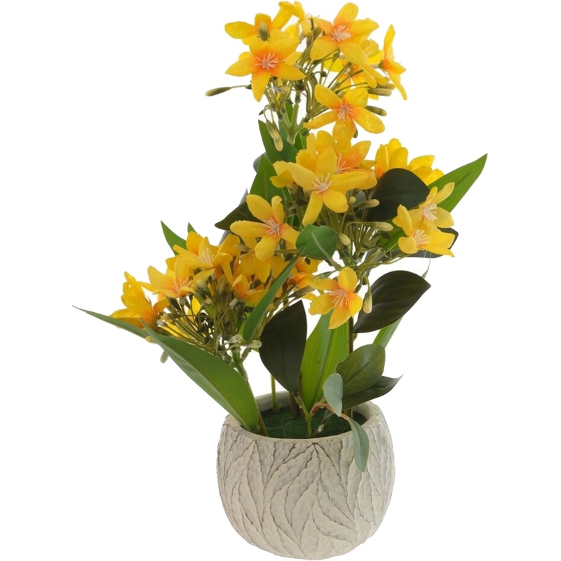 Изображение товара Композиция из искусственных цветов в горшке 40 см для интерьера