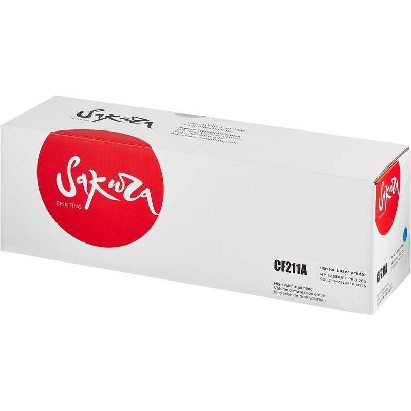 Изображение товара Лазерный картридж Sakura CF211A для HP голубой совместимый 1800 страниц