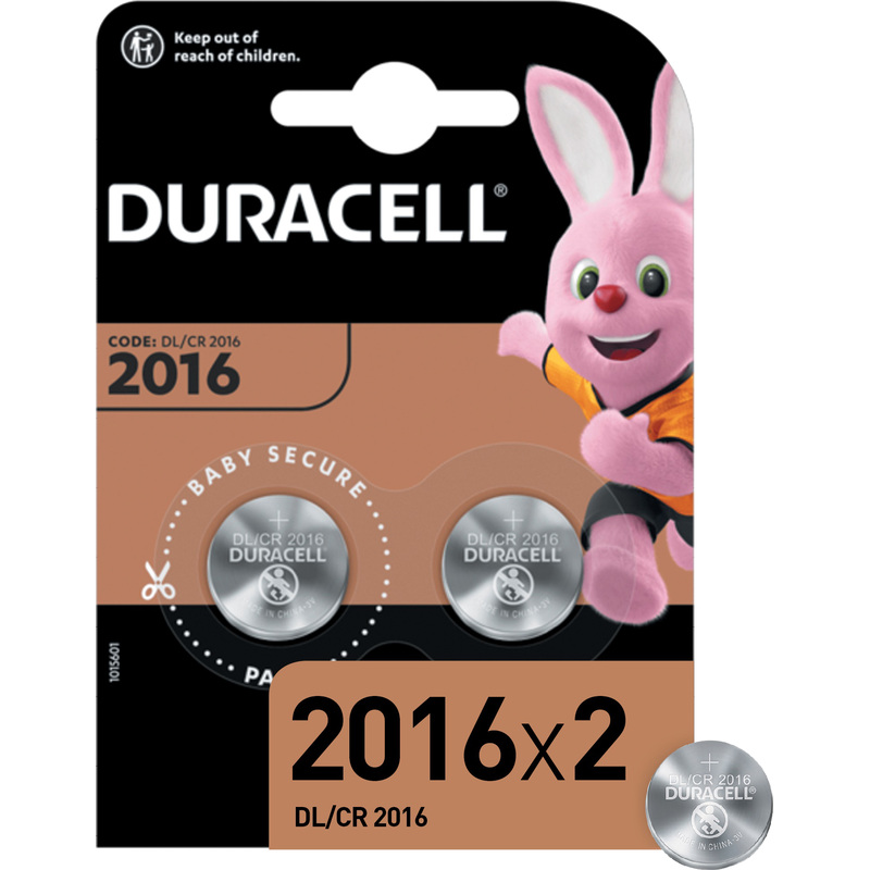 Изображение товара Батарейка CR2016 Duracell Specialty 2 шт в упаковке литиевая