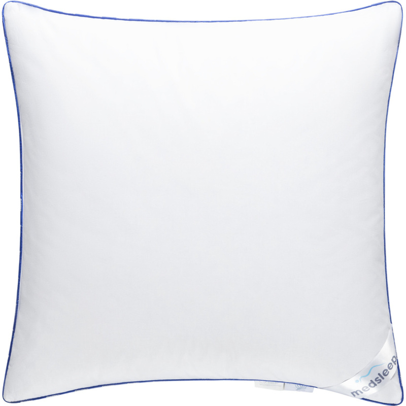 Изображение товара Пуховая подушка Medsleep Медео 70x70 см с хлопковым тиком для комфортного сна