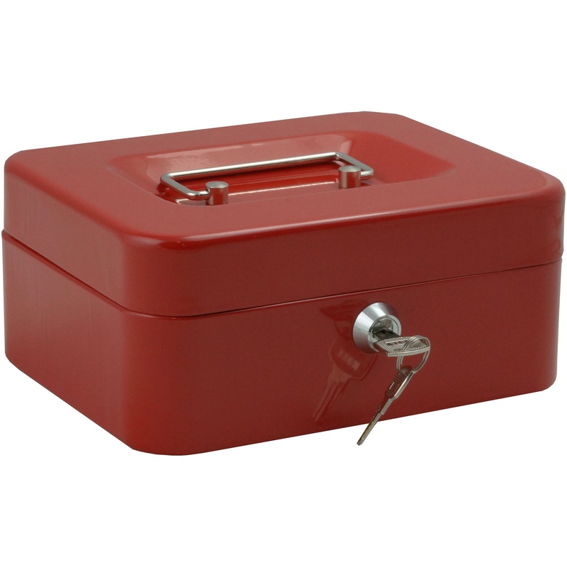 Изображение товара Кэшбокс Klesto MB-2 мини сейф красный металлический 90x160x200 мм