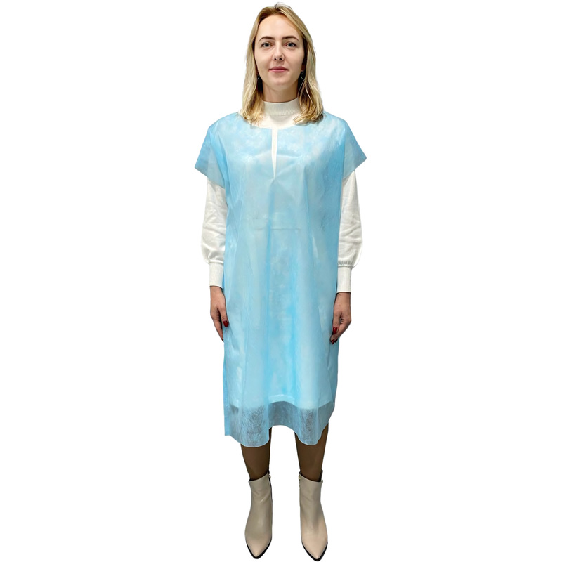 Изображение товара Рубашка для рожениц Пелигрин стерильная голубая без рукава