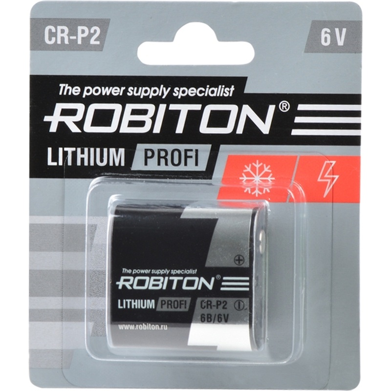 Изображение товара CR-P2 Robiton Profi — литиевая батарейка 6В, 1 шт
