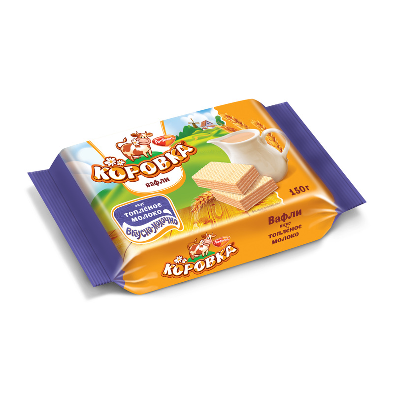 Изображение товара Вафли Коровка топленое молоко 150 г