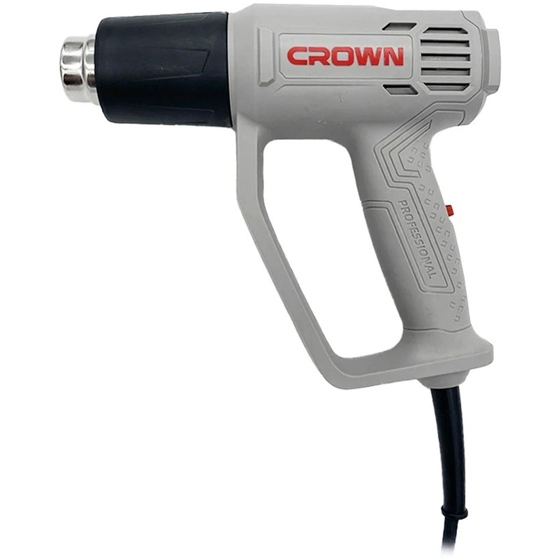 Изображение товара Профессиональный строительный фен Crown CT19041K 1800 Вт с насадками и регулировкой температуры