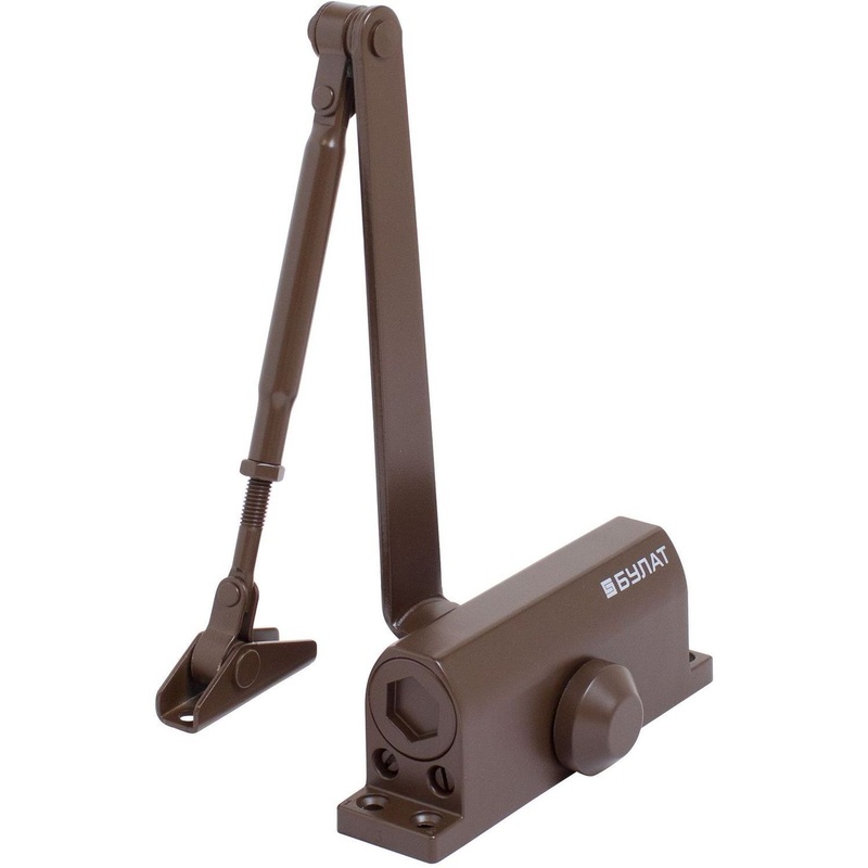 Изображение товара Доводчик дверной Булат Ultimate ДД-60 A-C до 80 кг коричневый