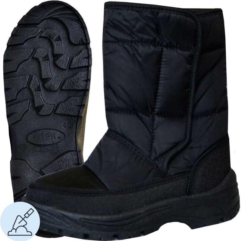 Изображение товара Сапоги зимние женские Аляска ПВХ из оксфорда/поролона чёрные (размер 37)