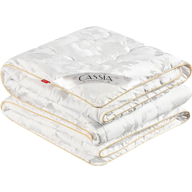 Изображение товара Одеяло 1.5-спальное Cassia Ирем 140x205 см стёганое с кантом белое