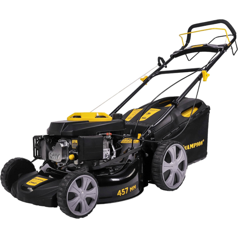 Изображение товара Бензиновая газонокосилка Champion LM4627 с самоходным приводом и мульчированием