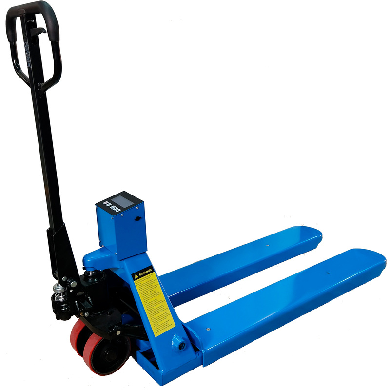 Изображение товара Тележка гидравлическая (рохля) с весами Tor CBY-CW2 (2500 кг, 550x1150 мм, полиуретановые колёса, 1182511)