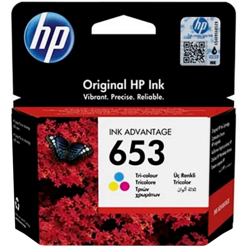 Изображение товара Уценка. Картридж струйный HP 653 3YM74AE цветной оригинальный. уц_тех