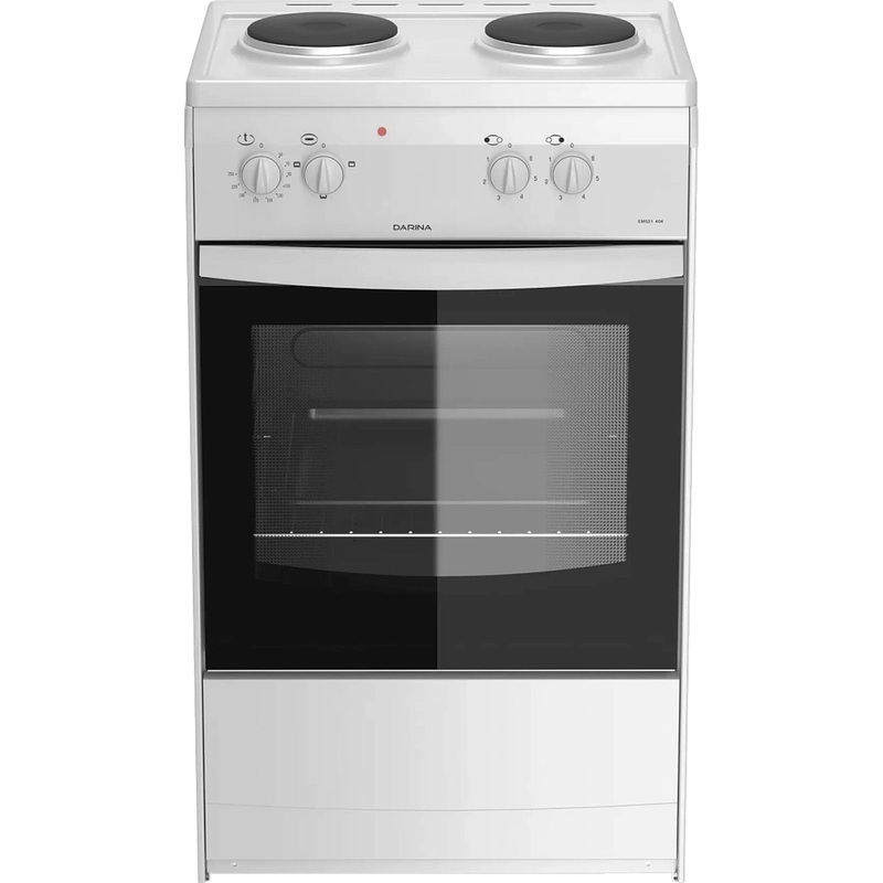Изображение товара Плита электрическая Darina 1D EM141 404 W 50 узкая белая (эмаль, 2 конфорки, 45 литров)