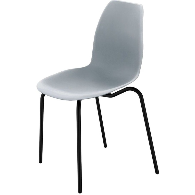 Изображение товара Обеденный стул Sheffilton SHT-ST29 S130 серый металлический пластиковый