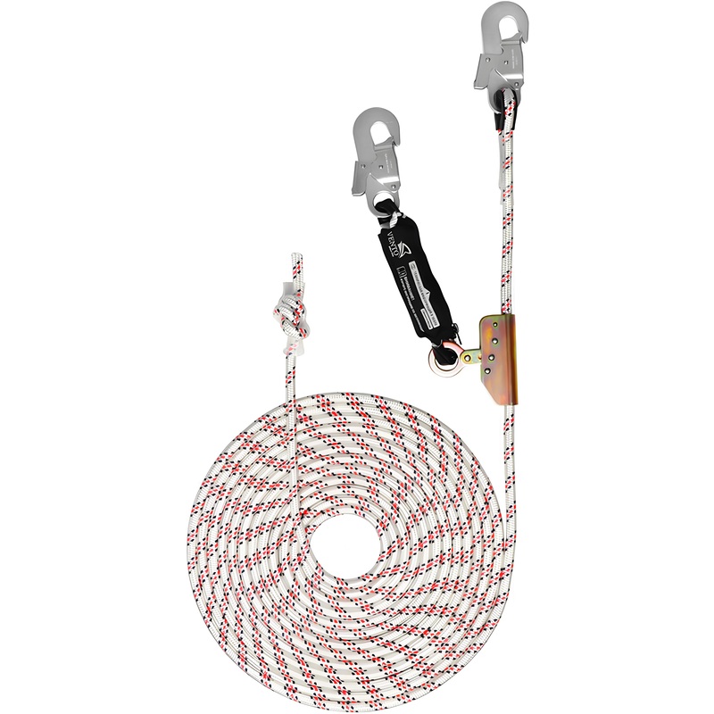 Изображение товара Зажим на гибкой анкерной линии Vento vnt 087 с амортизатором рывка 20 м